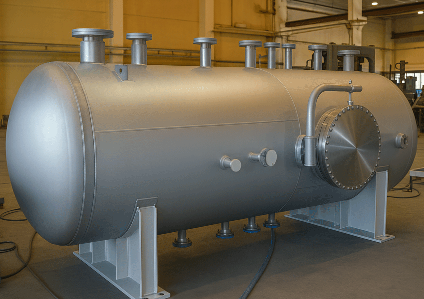 Bồn áp lực ngang bằng inox