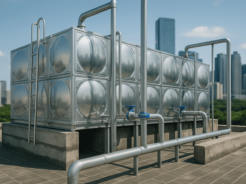 Bể nước Inox lắp ghép